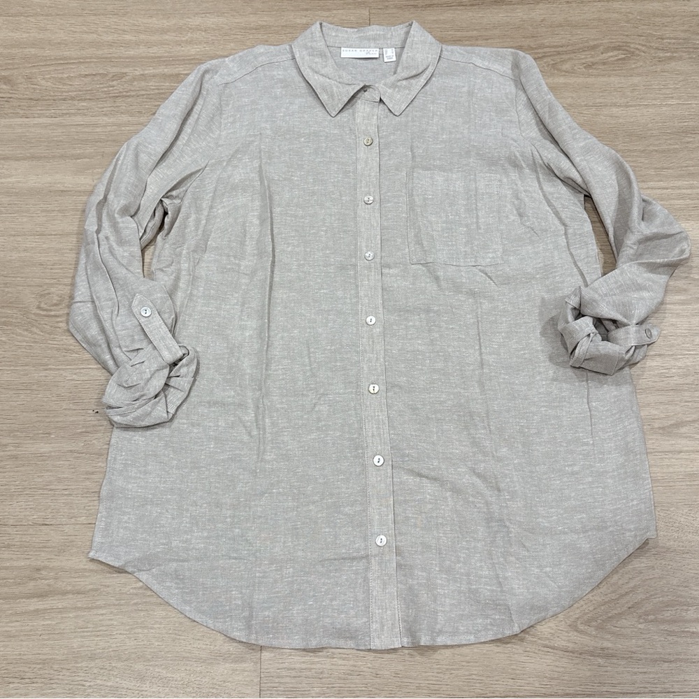 Susan graver pure Button-Up Shirt M